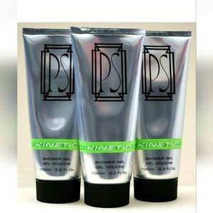 3 pk PS KINETIC SHOWER GEL 3.3 oz for MEN by PAUL SEBASTIAN Shower Gel